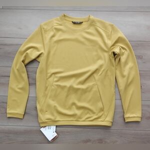 Men's Yellow Crewneck Performance Sweater